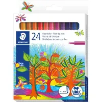 Staedtler Filzstifte - 24 st. - Noris Faserstifte - 1 mm - - One Size - Filzstifte