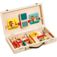 Djeco Toolbox - Holz - Super Bricolo - Handwerker - - One Size - Werkzeug