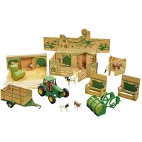 Britains Spielset - 43257 - John Deere - 20 Teile - Farm In eine - - One Size - Autos