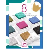 Djeco - 8 Stempelkissen - Schick - - One Size - Farbe