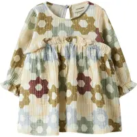 Lil´ Atelier Baby Kleider Nbftalia Ls Loose Body Dress Lil - Multi - Größe 56