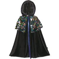 Souza Kostüm - Umhang - Bella - Schwarz/Blau - - 8-10 Jahre (128-140) - Kostüme