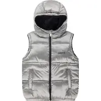 Levi's Steppweste m. Fleece - Umkehrbar - Silber/Schwarz - - 6 Jahre (116) - Daunenweste