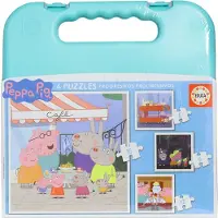 Big Buy Cooking Puzzle im Koffer - Peppa Pig (6+9+12+16 Teile)