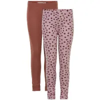 Minymo Basic Leggings (2-pack) violet ice (530) 80