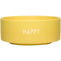 Design Letters Schüssel - Snack - Happy - Gelb - - One Size - Schüsseln