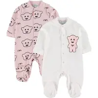 Emporio Armani Einteiliger Strampler - 2er-Pack - Rosa/Weiß - - 1 Jahr (80) - Strampler