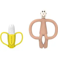 Matchstick Monkey Banana Soother & Monkey Teether Geschenkset für Kinder 1 St.