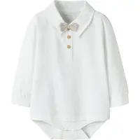 Name it Body l/ä - NbmNoller - Bright White/Fliege Chateau Grey - - 56 - Body L/Ä