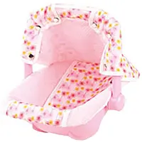 Götz Autositz für Puppe - Pink/Bordeaux - - One Size - Puppenzubehör