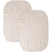 Sebra wickelunterlage - 2er-Pack - Musselin - Birkenrinde Rose - - One Size - wickelunterlage