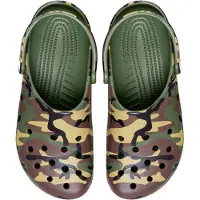 Crocs Sandalen - Classic+ Camouflage Clogs - Army Green/Multi - - 43/44 - Sandalen