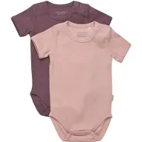 Minymo Body k/ä - 2er-Pack - Misty Rose - - 1 Jahr (80) - Body K/Ä