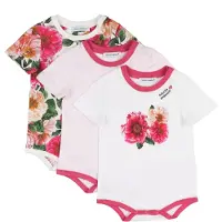 Dolce&Gabbana Geschenkbox - Bodys k/ä - 3 st. - Weiß/Rosa - - 18-24 mt - Body K/Ä