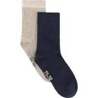 Minymo Socken - 2er-Pack - Nachtgrau - - 27/30 - Socken