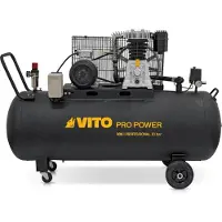Vito Dreiphasiger Luftkompressor mit Riemen 300L 10 Bar 4000W 5,5CV 500L/min.