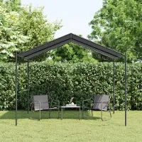 vidaXL "2026 Promotion" Gartenpavillon Anthrazit 3x3 m Stahl und Stoff - Pavillons & Partyzelte CC22055