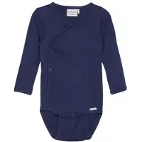 Minymo Wickelbody l/ä - Rib - Dark Navy - - 62 - Body L/Ä