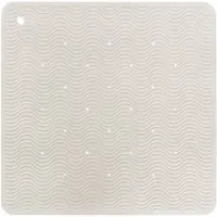 Hevea Badewanneneinlage Naturkautschuk Wave Square Marble 1 St