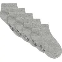 Minymo Sneaker-Socken - 5er-Pack - Hellgrau-Meliert - - 23/26 - Socken