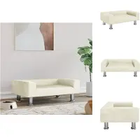 vidaXL Hundebett Creme 70x45x26,5 cm Samt - Hundebetten