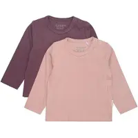 Minymo Bluse - 2er-Pack - Misty Rose - - 68 - Blusen