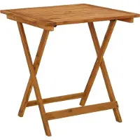 Syfax Gartentisch Klappbar 70x70x75 cm Massivholz Akazie