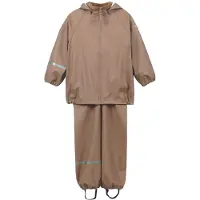 CeLaVi Regenkleidung m. Träger - Recycelt PU - Holzrauch - - 80 - Regenkleidung