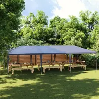 vidaXL Design New Partyzelt 4x9 m Blau - Pavillons & Partyzelte Möbel2025 CHY4319742 1parcel