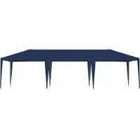 vidaXL Möbel Pavillons & Partyzelte - Blau - CLORIS Partyzelt 4x9 m Blau,15.56 Kg - 961448