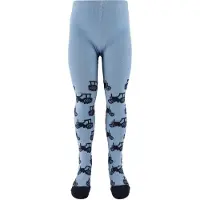 Minymo Strumpfhosen - Blau m. Traktoren - - 104/110 - Strumpfhosen