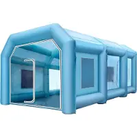 StarTech.com Aufblasbare Lackierkabine 10 x 5 x 3,5 m - Inklusive 2 Gebläse - Mit Filtersystem - Tragbare Auto-Lackierkabine für Auto-Parkplatz-Zelt-Arbeitsplatz