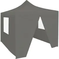 Prolenta Maison Exclusive - Faltzelt Partyzelt Pop-Up mit 4 Seitenwänden 3 x 3 m Anthrazit