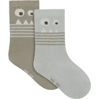 Minymo Socken - 2er-Pack - William Grau - - 31/34 - Socken