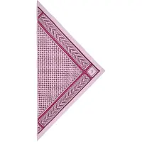 Lala Berlin Schal - 162x85 - Triangle Gittermuster M - Fuchsia R - - One Size - Schals