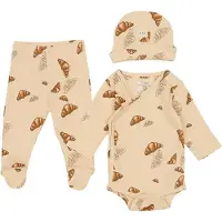 VACVAC Geschenkbox - Hosen m. Füße/Mütze/Body l/ä - Rib - Croiss - - 50 - Body L/Ä