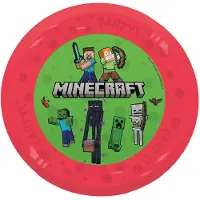 Decorata Party Kunststoffteller - 4er-Pack - 21 cm - Minecraft - - One Size - Teller