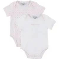 Emporio Armani Body k/ä - 2er-Pack - Weiß/Rosa m. Logos - - 12 mt - Body K/Ä