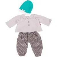 Götz Puppenkleidung - Bluse/Hosen - 30-33 cm - Stilvolle Punkte - - One Size - Puppenkleidung