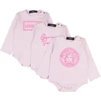 Versace Geschenkbox - Bodys l/ä - 3er-Pack - Rosa - - 9-12 mt - Body L/Ä
