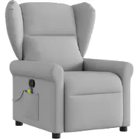 Syfax Massagesessel Wolkengrau Stoff