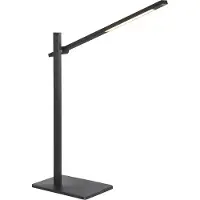 Mexlite Stekk LED-Schreibtischleuchte-Schwarz-mit LED (2700K)
