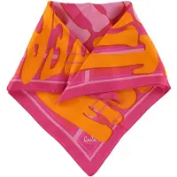 Lala Berlin Schal - Würfel Ahrina - 50x50 - Treasure Drachenfruc - - One Size - Schals
