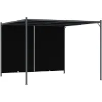 Syfax Gartenpergola mit Versenkbarem Dach 3x3 m Anthrazit