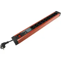Chilitec 19008 Steckdosenleiste "Supra-Line PC" 9-fach Netzfilter, ÜS-Schutz, 3m Leitung