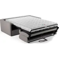 Sonstiges Express-Schlafsofa - 3 Plätze - KLEIN - Stoff Como 20 ASH - 168 x 98 x 86 cm