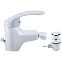 RAV MISSISSIPI Bidetmischer mit Siphon aus Chrom SLEZAK