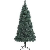 Syfax Künstlicher Weihnachtsbaum mit Ständer Grün 120 cm PET