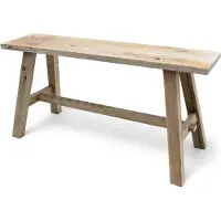 Spetebo Deko Bank aus altem Holz - Blumenbank B 58 x H 27 x T22 cm