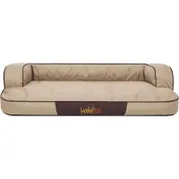 HOBBYDOG Hundebett Hundekissen Tierbett Katzenbett Hundekorb Schlafplatz - Top Standard - 120 x 80 x 20 cm [Größe: XXL] - Beige